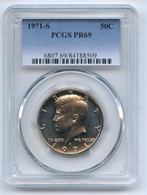 1971 S 50C Kennedy Half Dollar PCGS PR69  20220016 - $19.99