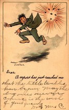 Rare 1915 Udb Arthur Moreland Postcard &quot;DEAR-A Report Has Just Reached Me &quot;BK39 - £3.90 GBP
