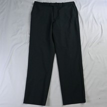 Van Heusen 36 x 32 Gray Straight Flex Flat Front Dress Mens Pants - £11.98 GBP