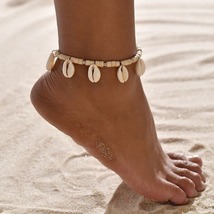 Ankle Bracelet Fashion Beach Shell tassel Bracelet On Leg Boho Jewelry A... - $11.99