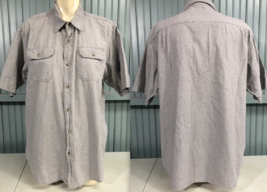 Wrangler Western Premium Quality 100% Cotton Cowboy Button Shirt Gray XL - £9.91 GBP