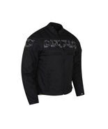 High Mileage Men&#39;s Textile Jacket with Embroidered Reflective Skulls - 7... - €108,95 EUR+