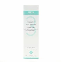 REN Clean Skincare Clearcalm 3 Clarifying Clay Cleanser , 150 ml / 5.1 oz in box - £15.12 GBP