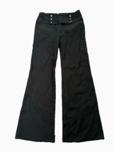 New NANETTE LEPORE 4 slacks sailor pants trousers flare wide leg black - £78.66 GBP