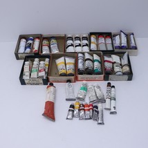 Huge Lot of Assorted Artist Oil Paint Tubes Assorted Brands and Colors - £132.90 GBP