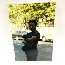 Smiling &amp; Fit Fly Stylish Man Guy Black African American Gay Int Vtg Photo 80&#39;s - £22.74 GBP