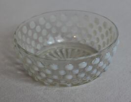 VINTAGE FENTON MOONSTONE HOBNAIL OPALESCENT TRINKET BOWL EUC MB6313 - $20.00