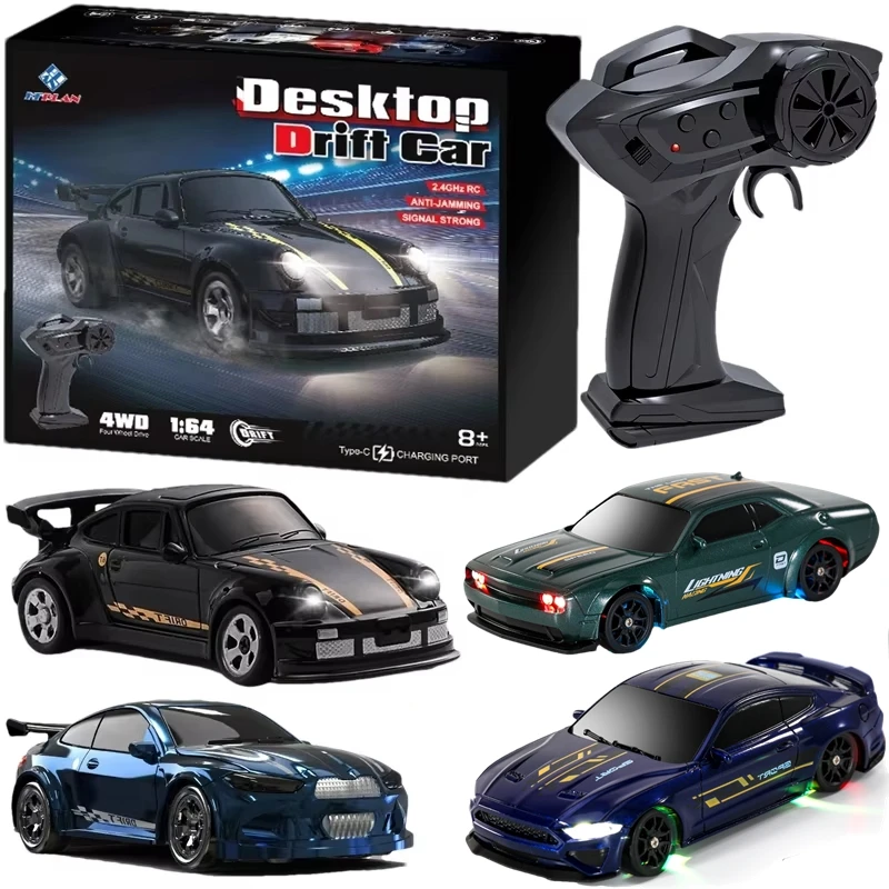 1/64 2.4G High speed Drift Rc Car 4WD Remote Control Car Four Wheel Driv... - €19,80 EUR