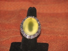 Antique 925 Stirling silver Labradorite Gem Stone ring Size 8 - £15.63 GBP