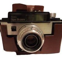 Vintage Kodak Signet 30 Film Camera W/ Leather Case 1950s Collectible UNTESTED - £18.94 GBP