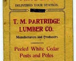 Cedar Post Price List Booklet 1911 T M Partridge Lumber Co Minneapolis M... - £27.22 GBP