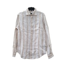 allbrand365 designer Mens Striped Pattern Shirt,Nude Muliti Color,Small - £34.80 GBP