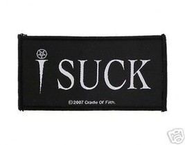 Cradle Of Filth I Suck 2007 Woven Sew On Patch Official Merchandise Cof - £3.97 GBP