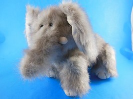 Boyd&#39;s Elephant w Tusks Gray Stuffed Plush Jointed 9&quot;X 7&quot; Boyds Bears &amp; Friends - £7.76 GBP