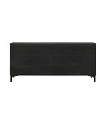 63&quot; Black Six Drawer Double Dresser - $1,730.65 CAD