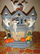 Partylite Halloween Haunted House Tealight House Candle Holder P7311 - £12.98 GBP