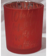 Yankee Candle Votive Tea Light Holder V/H TL/H LOVE Valentine&#39;s Day red ... - $41.51 CAD