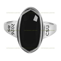 Women&#39;s Grace Essence Class Ring Personalized Graduation Gift Silver 925 for Her - £95.07 GBP