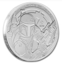 2020 Niue Star Wars Series Boba Fett 1 oz 999 Pure Silver BU Round Protected ! - £41.09 GBP