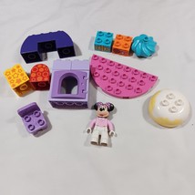 Lego Duplo Minnie Mouse Lot Figure Presents Chair Cake Pretend Lot of 11 - £4.43 GBP