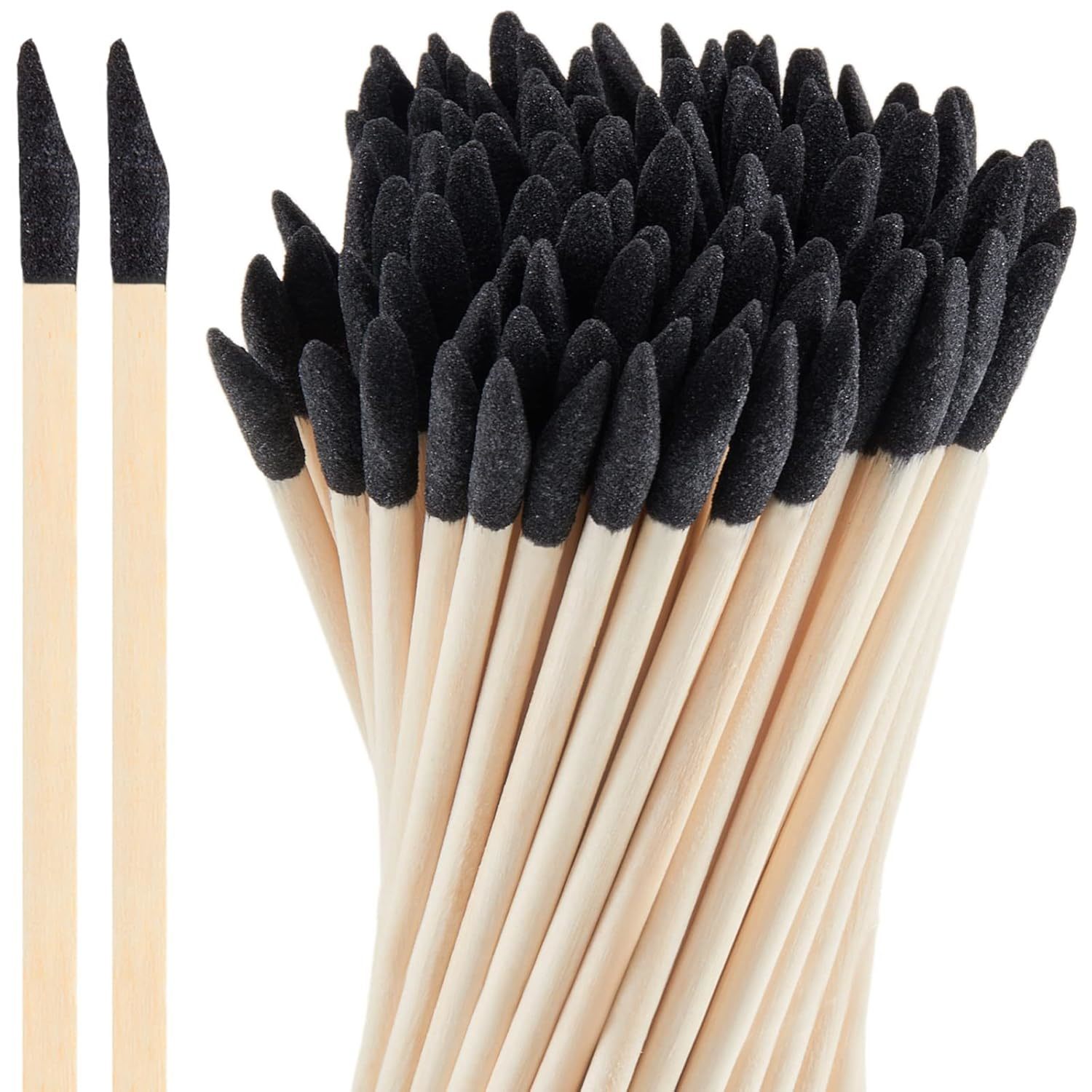 Honoson 100 Pack Sanding Sticks Matchsticks Fine Detailing Sanding, 5.4Inch - $26.94