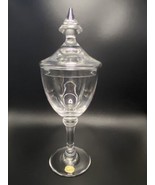 VTG Mundgeblasen Heidelberger Crystal Bleikristall Compote Candy Dish Ge... - $16.22 CAD