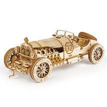 Robotime Grand Pix Car Wooden 3D Puzzle Kit 1:16 Scale - £36.54 GBP
