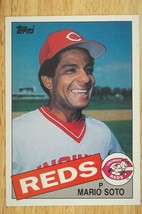 Vintage 1985 MLB Baseball Topps 5x7 Oversized Trading Card Mario Soto Reds #21 - £8.85 GBP