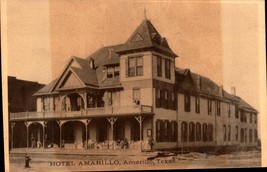 Amarillo Texas - Amarillo Hotel -RARE 1906 UDB- Rppc Postcard BK55 - £6.31 GBP