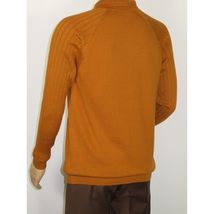 Men's Sweater Knit By BRANGO Turkey Polo Neck Cotton Blend 21220 Mustard image 9