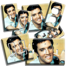 Elvis Presley Charming Handsome Smile Light Switch Outlet Plate Retro Room Decor - £9.58 GBP+