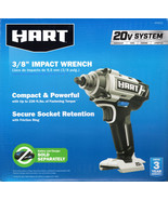 HART HPIW50 20-VOLT 20V CORDLESS 3/8&quot; IMPACT WRENCH 230 FT/LB (BARE) - NEW! - $102.19 CAD