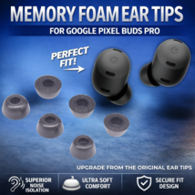 Memory Foam Ear Tips (S/M/L) for Google Pixel Buds Pro – 3 Pairs - $12.99