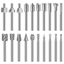 Wood Carving Bits Engraving Router Bit, 20pcs HSS Different Rotary, Trim... - $13.99