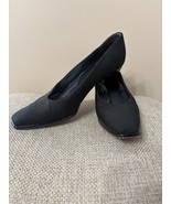 Stuart Weitzman Women&#39;s Black Square Toe Pumps Vintage Block Heel Size 8... - $43.76 CAD