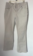 Signature Levis Size 12 Misses Long Stretch Low Rise Bootcut Jeans Beige. - £15.69 GBP