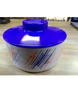 Tupperware 2062A Round Covered Candy Dish Storage Hanukkah Star of David  - $20.34 CAD