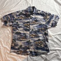 David Taylor Collection Button Down Hawaiian Palm Shirt Casual Large (L) - $15.36 CAD