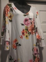 Realize dress Womens 3x White Floral Plus - €13,11 EUR