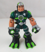2001 Mattel Rescue Heroes Gill Gripper Trainer Scuba Diver 6&quot; Action Figure - $8.09 CAD