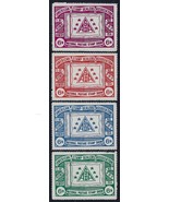 1954 ASDA 4th National Postage Stamp Show Cinderella Set of 4 MH - $17.68 CAD
