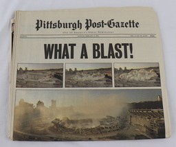 Feb 12 2001  Pittsburgh Post Gazette Newspaper Three Rivers Stadium Implosion - £23.73 GBP