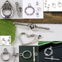 Necklace Clasps Toggle Gorgeous Tibetan Silver Buckle Connector - $67.96 MXN