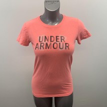 Under Armour Classic Tee Women&#39;s Size XS Pink Spell Out Short Sleeve Cre... - $7.92