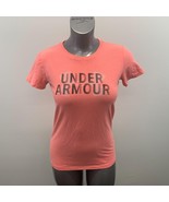 Under Armour Classic Tee Women&#39;s Size XS Pink Spell Out Short Sleeve Cre... - $7.92