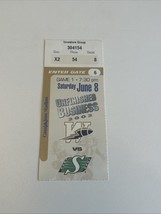 2002 Winnipeg Blue Bombers vs Saskatchewan Roughriders CFL Ticket Jones/... - $12.00