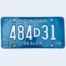 2006 United States Michigan Base Dealer License Plate 484D31 - £13.15 GBP