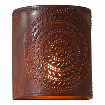 Chisel Sconce Light in Rustic Tin image 2