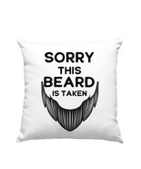 Sorry This Beard is Taken Pillow, Funny Gift for Husband Boyfriend - £23.75 GBP