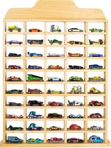 Wooden Toy Car Display Shelf for 1/64 Matchbox Cars, Holds 50, Wall/Free... - $637.91 MXN